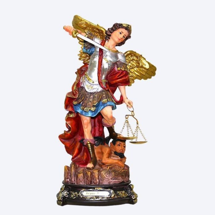 Arcanjo Miguel 40 cm com Balança de Metal