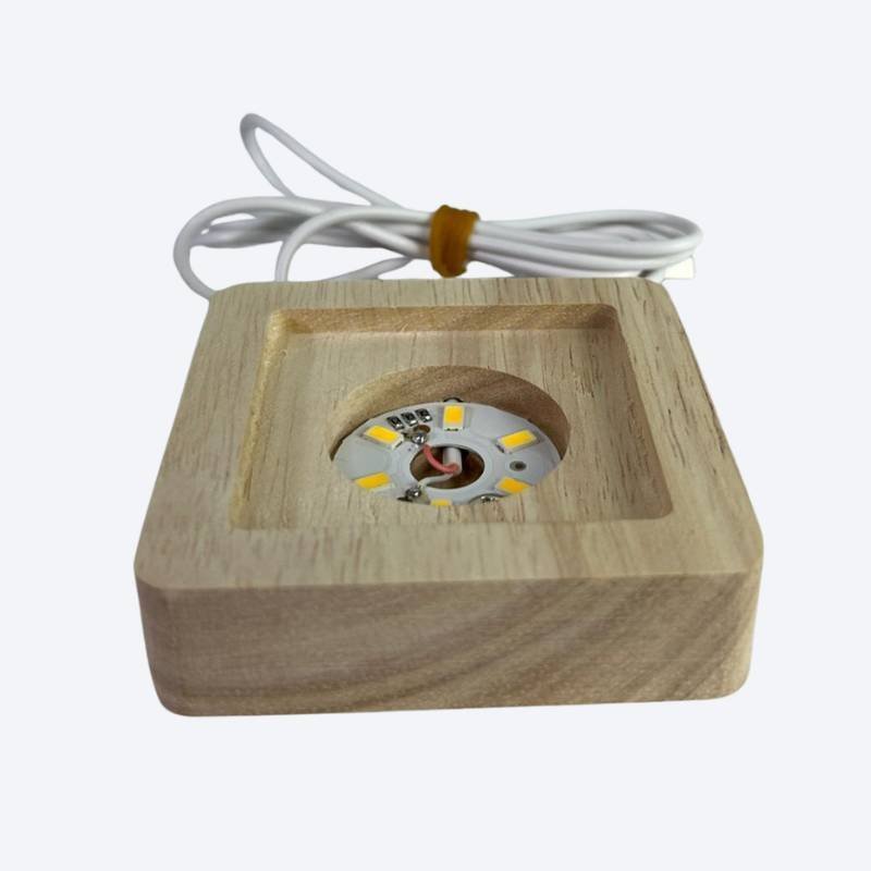 Base de LED USB para Peças de Cristal 7 cm