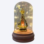 Nossa Senhora Aparecida 15 cm com Cúpula de LED
