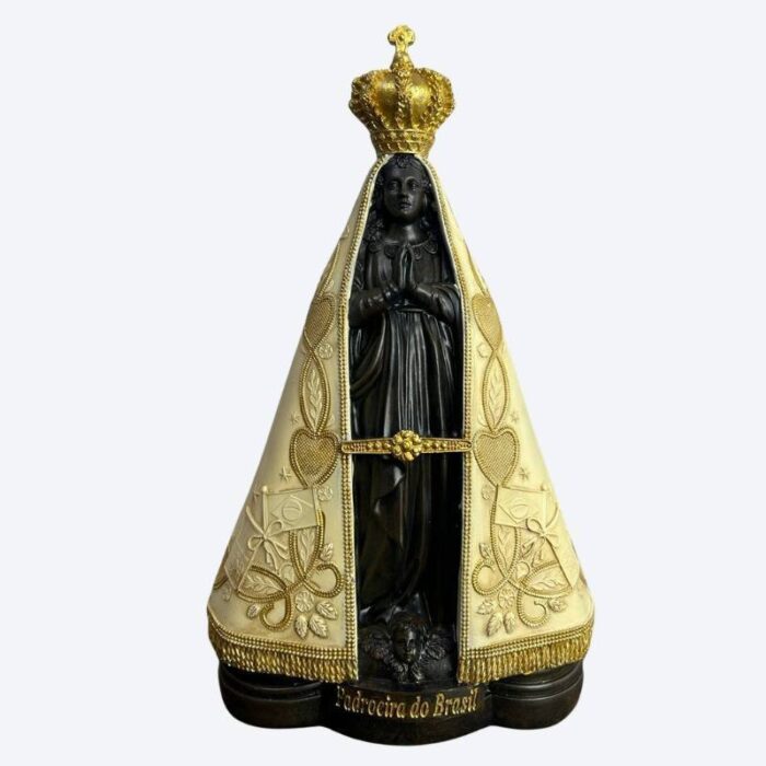 Nossa Senhora Aparecida 30 cm Manto Dourado