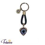 Chaveiro 11,5cm Coração/Olho Grego