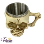 Caneca Decorativa Colecionável 11Cm Caveira Não Falo
