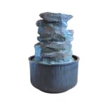 Fonte de Água Decorativa Gruta de Pedras 3 Quedas 19cm Bivolt