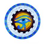 Mandala de Vidro Olho de Hórus 14cm