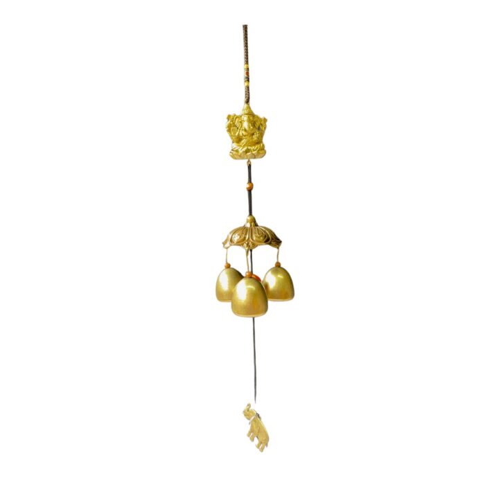 Sino dos Ventos Ganesha Dourado 46cm
