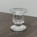 Castiçal de Cristal Lapidado 5,5 cm