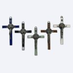 Crucifixo de Metal Branco 13 cm