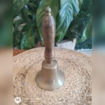 Sineta de Bronze com Cabo de Madeira 19cm